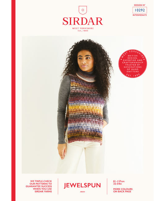 Sirdar 10292 Poncho in Sirdar Jewelspun