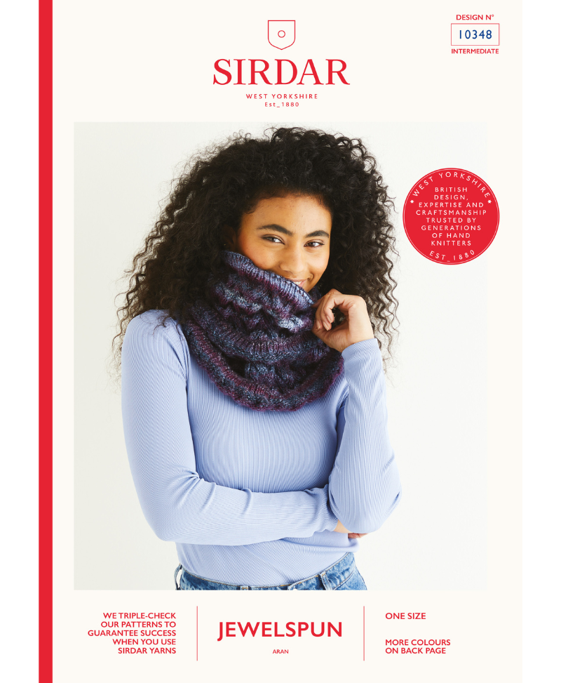 Sirdar 10348 Cowl in Sirdar Jewelspun