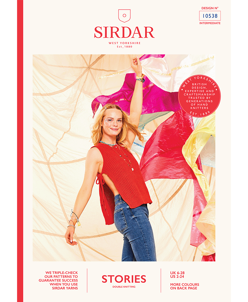 Sirdar 10538 Top Of The Bill Tabard in Sirdar Stories DK