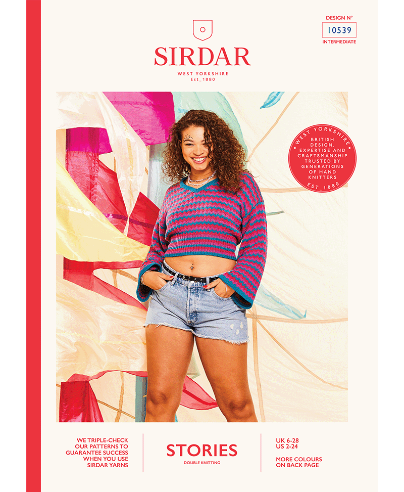 Sirdar 10539 Cow Bell Sleeve Sweater in Sirdar Stories DK