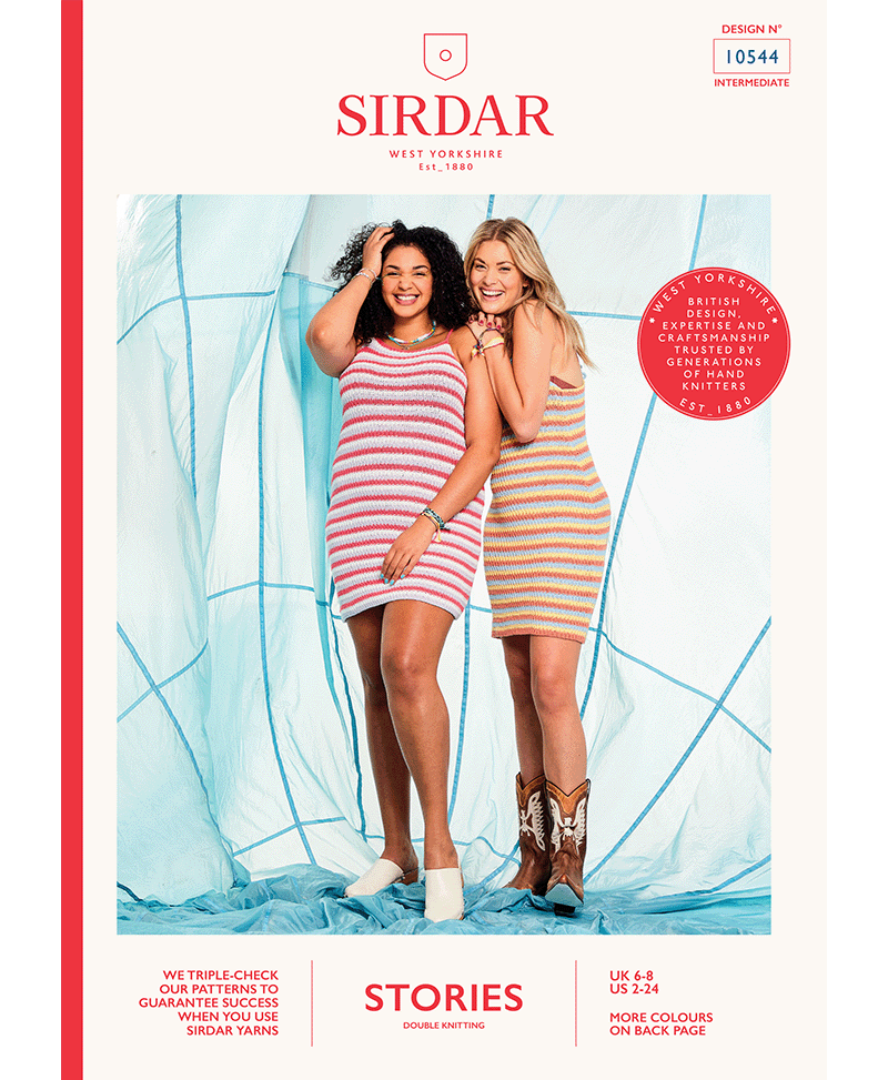 Sirdar 10544 Sing Along Stripe Dress in Sirdar Stories DK
