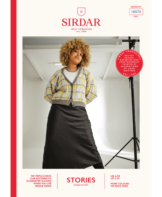Sirdar 10572 Big City Cardigan in Stories DK