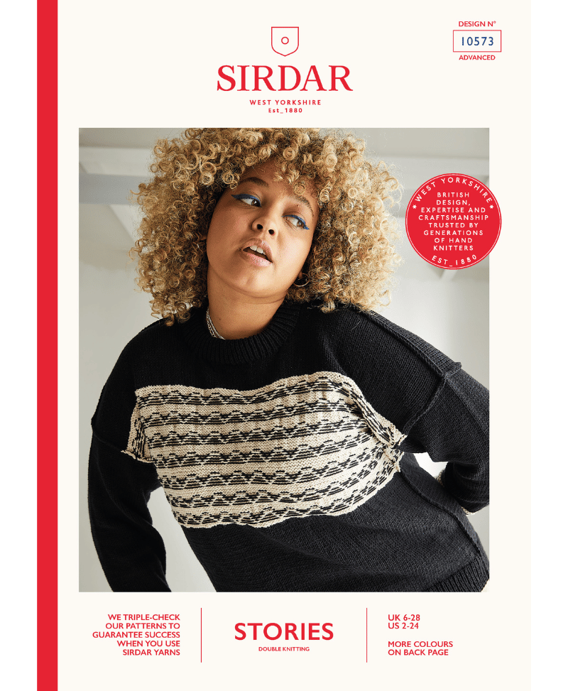 Sirdar 10573 Mean Streets Sweater in Stories DK