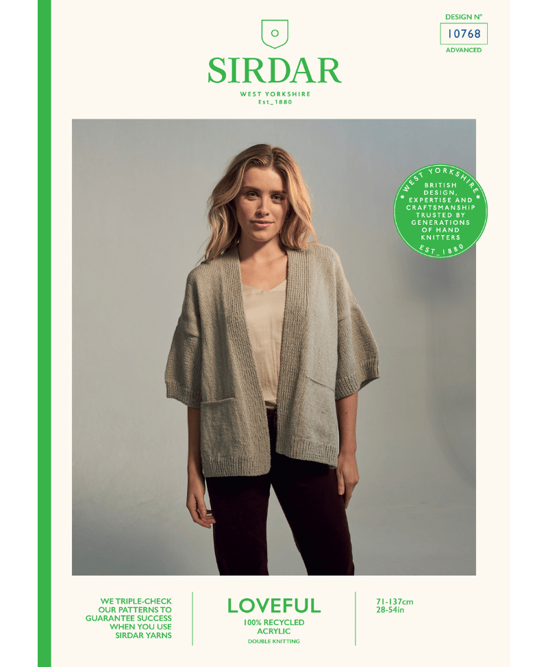 Sirdar 10768 Ozone Jacket in Loveful DK