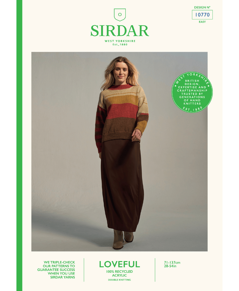 Sirdar 10770 Atmosphere Sweater in Loveful DK