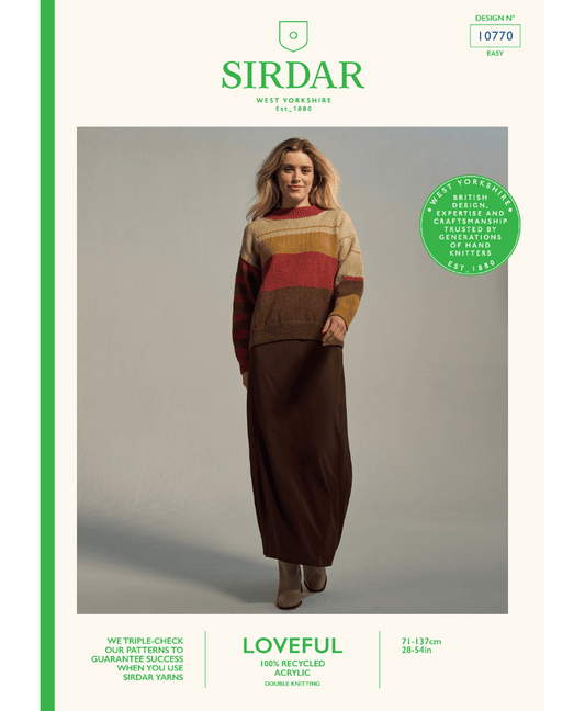 Sirdar 10770 Atmosphere Sweater in Loveful DK