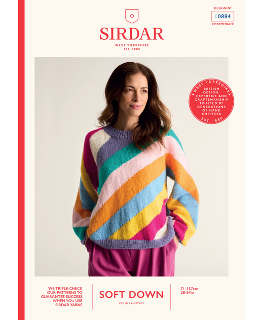 Sirdar 10884 Soft Statement Sweater in Sirdar Soft Down DK