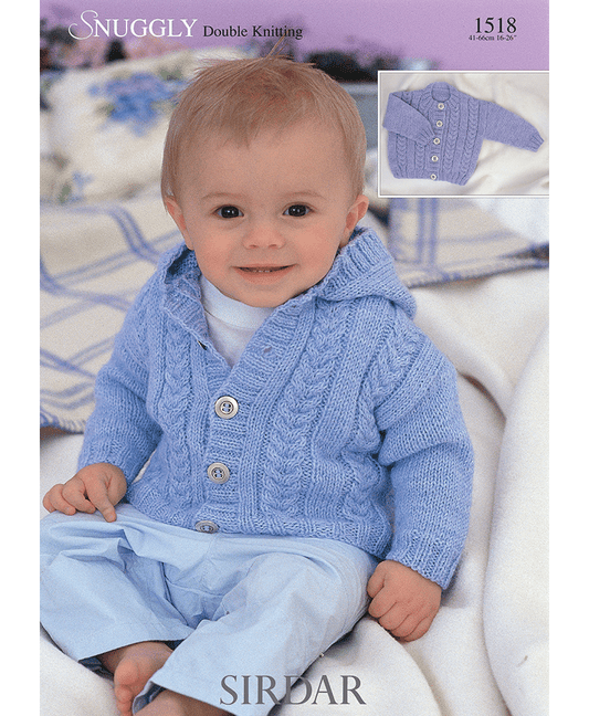 Sirdar 1518 Cardigan in Snuggly DK