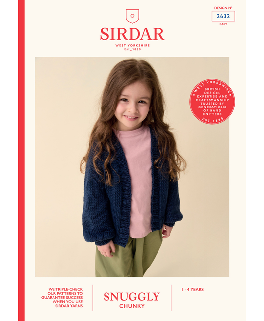 Sirdar 2632 Nordic Nature Cardigan in Sirdar Snuggly Chunky