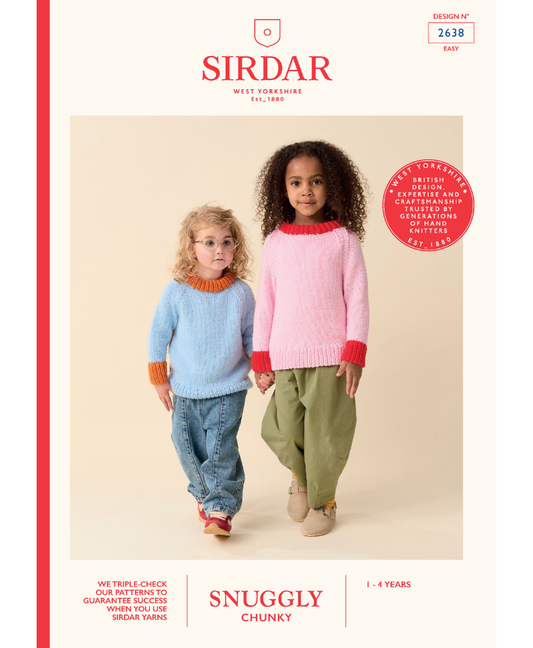 Sirdar 2638 Tak! Sweater in Sirdar Snuggly Chunky