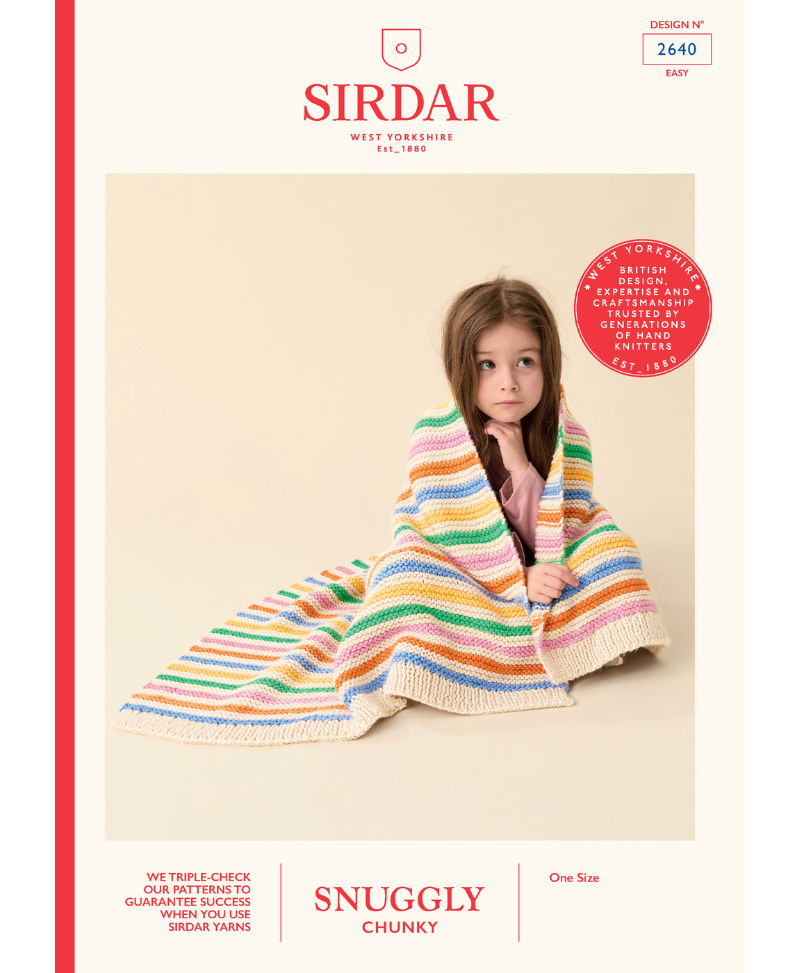 Sirdar 2640 Scandi Stripes Blanket in Sirdar Snuggly Chunky