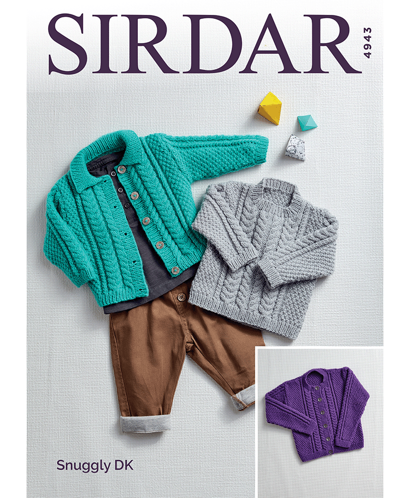 Sirdar 4943 Childs Sweater & Cardigans in Snuggly DK