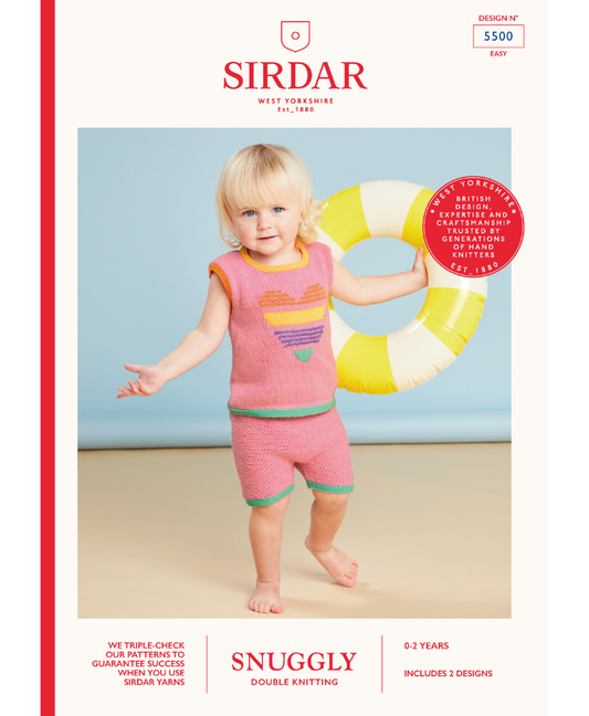 Sirdar 5500 Summer Days Shorts Set in Snuggly DK