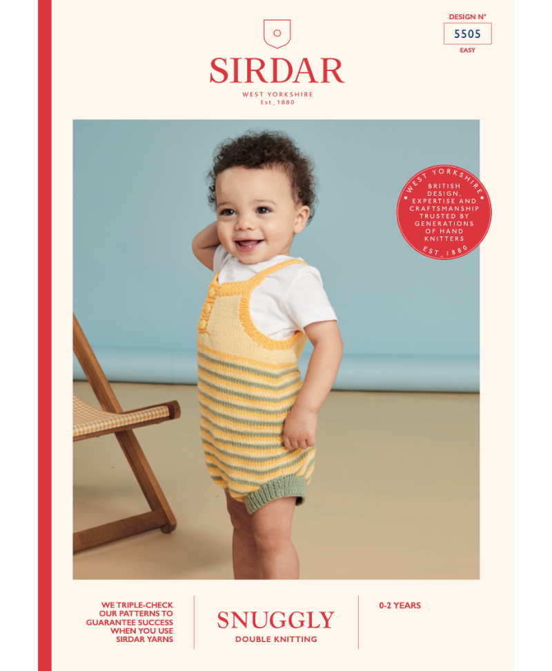 Sirdar 5505 Sandcastle Romper in Snuggly DK