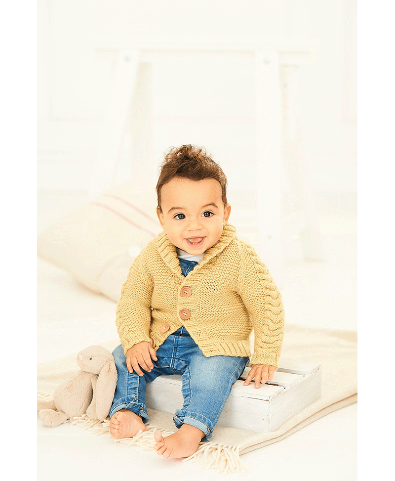 Stylecraft 9760 Cable Cardigans in Bambino DK