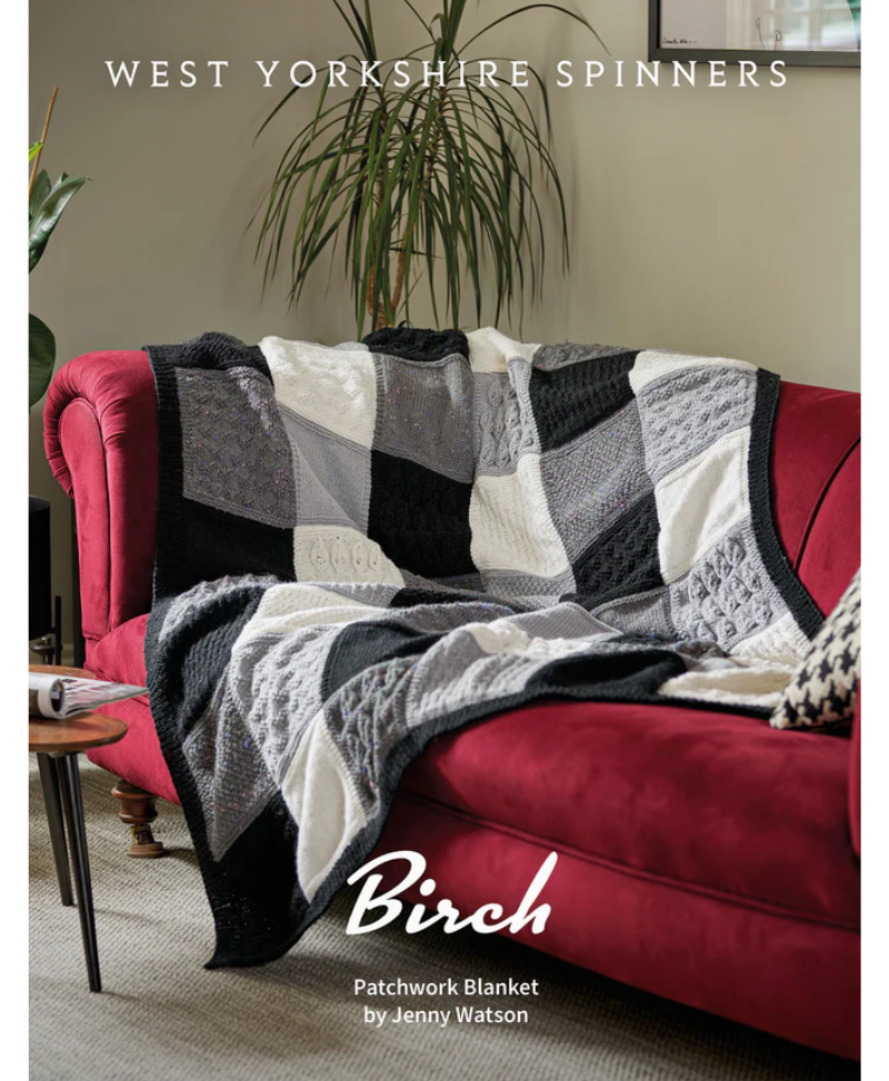 West Yorkshire Spinners Birch Patchwork Blanket in ColourLab Aran (Download)