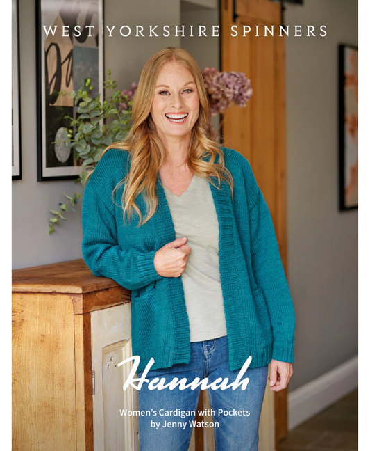 West Yorkshire Spinners Hannah Women's Cardigan with Pockets in ColourLab Aran (Download)