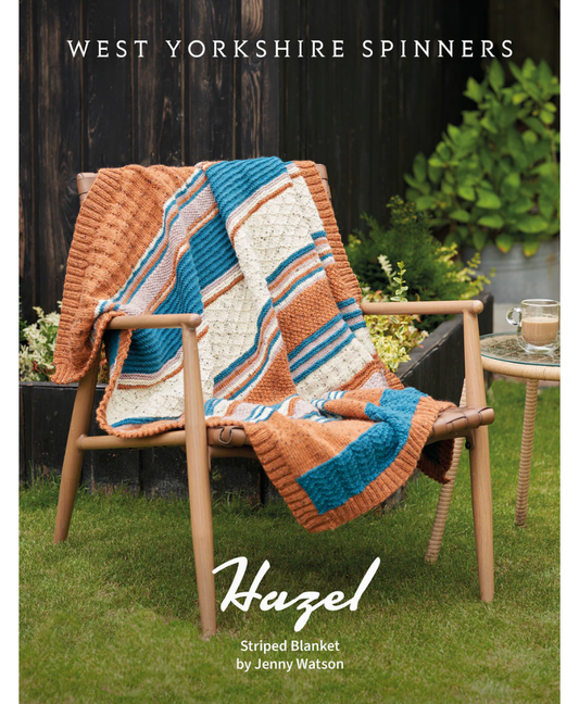 West Yorkshire Spinners Hazel Striped Blanket in ColourLab Aran (Download)