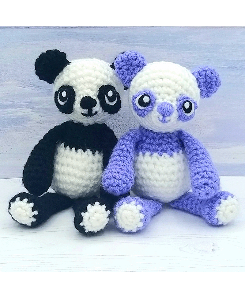 Wee Woolly Wonderfuls Baby Panda in Stylecraft Special Chunky