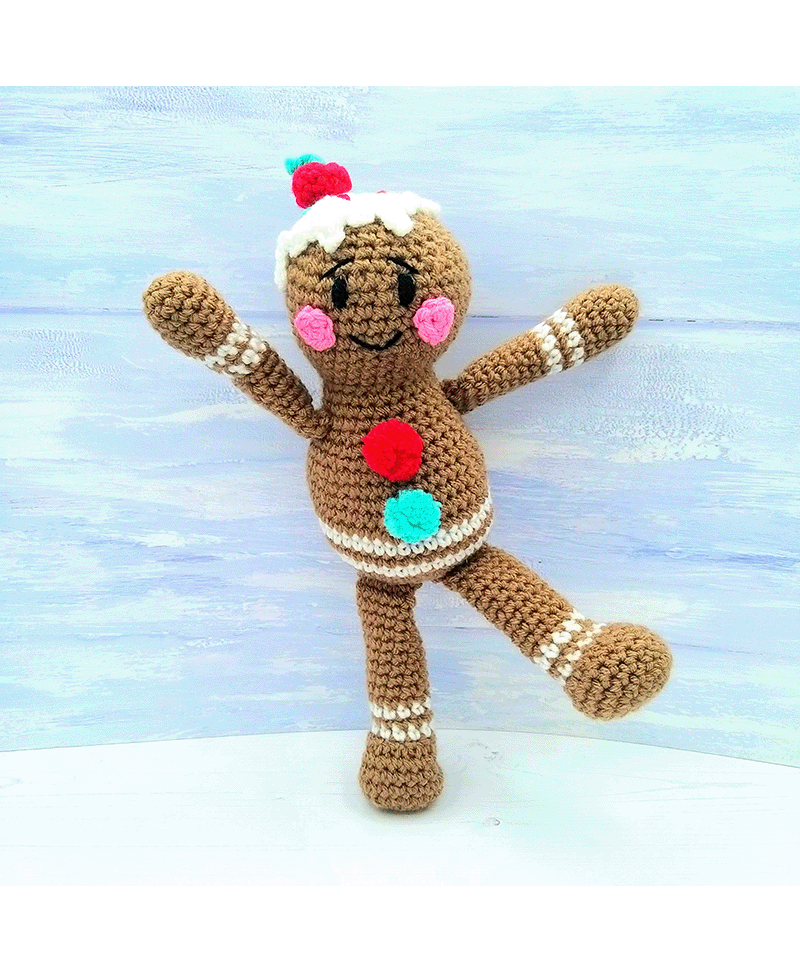 Wee Woolly Wonderfuls George the Gingerbread Boy in Stylecraft Special Chunky