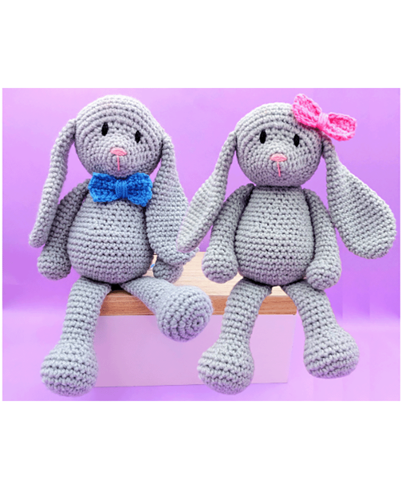 Wee Woolly Wonderfuls Lottie & Loki Lop Eared Bunnies in Stylecraft Special Chunky