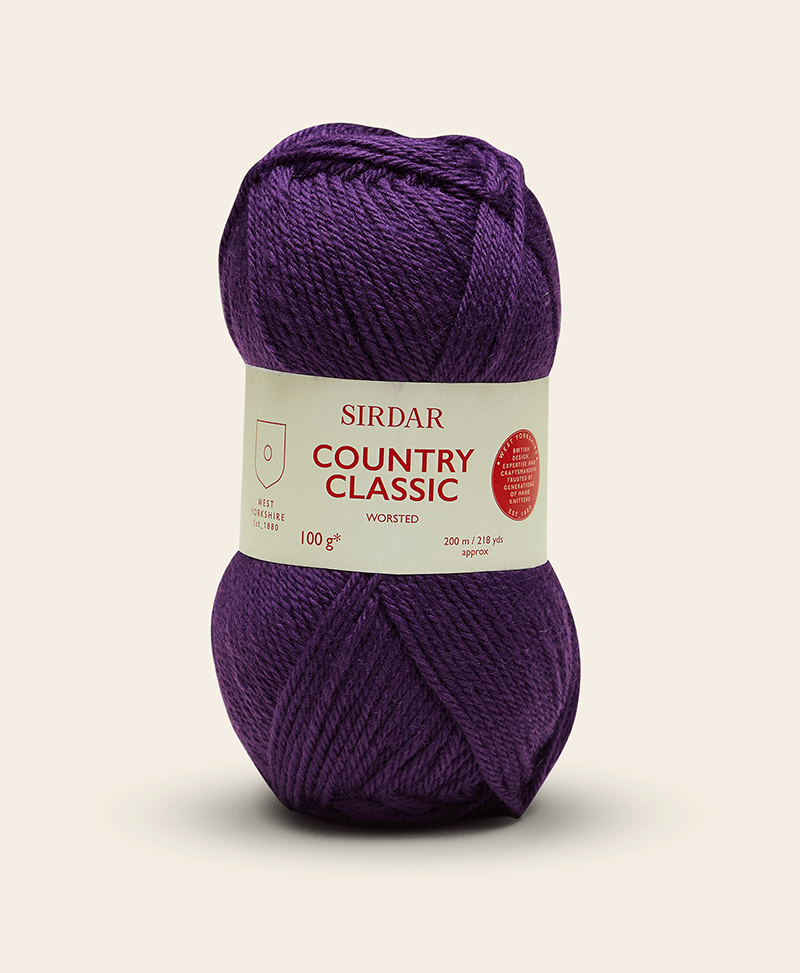  Sirdar Country Classic Worsted, French Navy (668), 100g